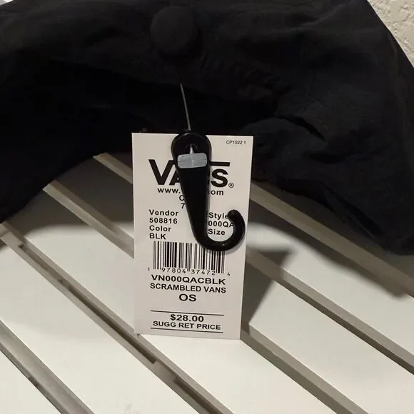 Vans black embroidered hat NWT - Picture 4 of 8